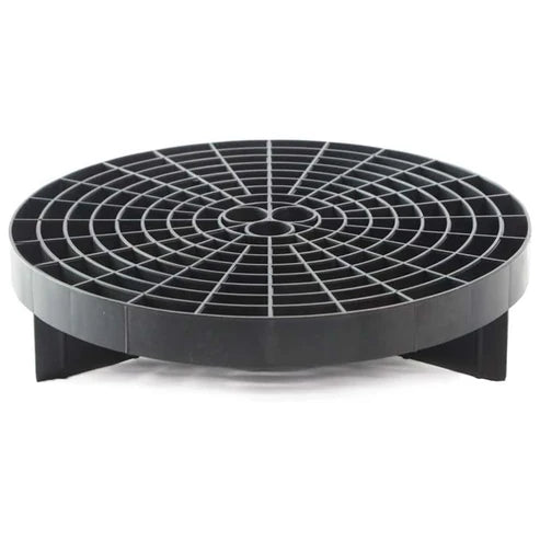 Black wash bucket grid guard - side view